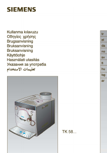 Használati útmutató Siemens TK589NL Kávéautomata