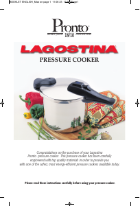 Manual Lagostina Pronto Pressure Cooker