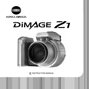Manual Konica-Minolta DiMAGE Z1 Digital Camera