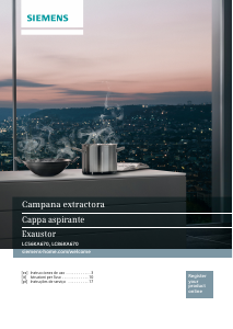 Manuale Siemens LC56KA670 Cappa da cucina