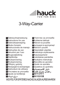 Manual Hauck 3 Way Marsupiu