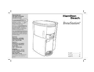 Manual de uso Hamilton Beach 47950 BrewStation Máquina de café