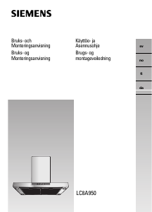 Bruksanvisning Siemens LC8A950 Köksfläkt