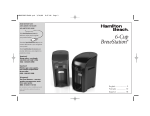 Manual Hamilton Beach 48274 BrewStation Coffee Machine