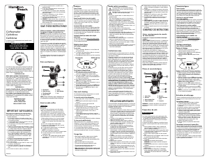 Manual de uso Hamilton Beach 49316R Máquina de café