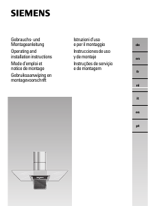 Manual de uso Siemens LC955KA40 Campana extractora