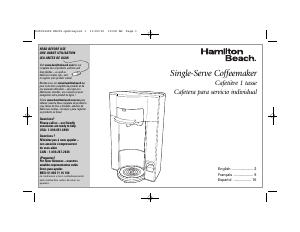 Handleiding Hamilton Beach 49990Z Stay or Go Koffiezetapparaat