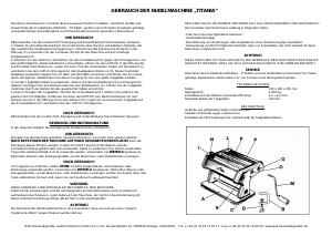 Bedienungsanleitung GSD Titania Nudelmaschine