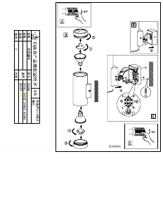 Manuale Eglo 84002 Riga Lampada