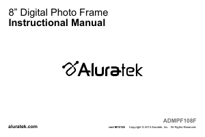 Manual Aluratek ADMPF108F Digital Photo Frame