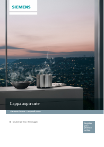 Manuale Siemens LC98BA572S Cappa da cucina