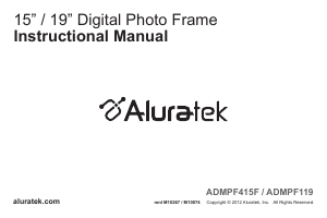 Manual Aluratek ADMPF415F Digital Photo Frame