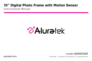 Manual Aluratek ADMSF310F Digital Photo Frame