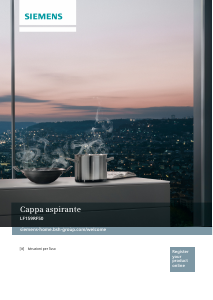 Manuale Siemens LF159RF50 Cappa da cucina