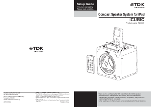 Handleiding TDK ADS-01 iCUBIC Speakerdock