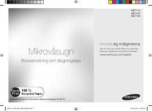 Käyttöohje Samsung ME711K Mikroaaltouuni