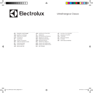 Manual de uso Electrolux EENB54EB UltraEnergica Classic Aspirador