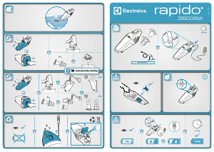 Посібник Electrolux ZB5003SW Rapido Портативний пилосос