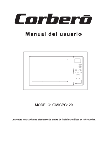 Manual de uso Corberó CMICPG120 Microondas