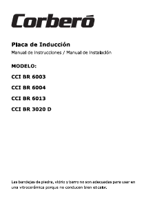 Manual de uso Corberó CCIBR6004 Placa