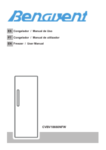 Manual de uso Benavent CVBV18660NFW Congelador