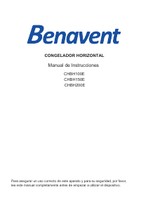 Manual de uso Benavent CHBH150E Congelador