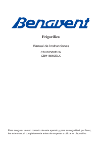 Manual de uso Benavent CBH18560ELX Frigorífico combinado