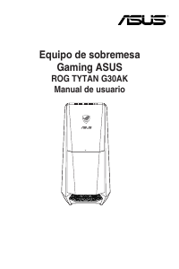 Manual de uso Asus G30AK Computadora de escritorio