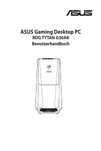 Bedienungsanleitung Asus G30AK Desktop