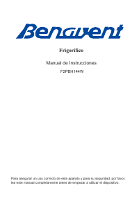 Manual de uso Benavent F2PBH144W Frigorífico combinado