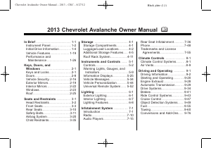 Handleiding Chevrolet Avalanche (2013)