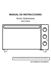 Manual de uso Corberó CHS G 2030 B Horno