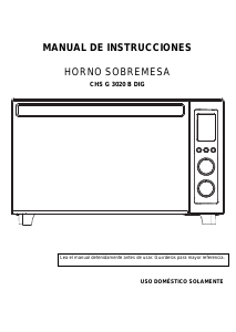 Manual de uso Corberó CHS G 3020 B DIG Horno