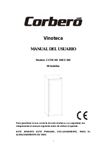 Manual de uso Corberó CCFW WC 999 S WD Vinoteca