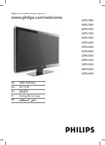 Manual Philips 32PFL5203 LCD Television