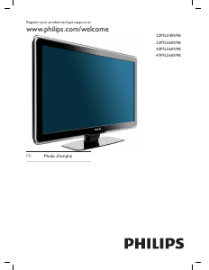 Mode d’emploi Philips 32PFL5609 Téléviseur LCD