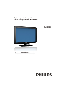 Manual Philips 32PFL6506 LCD Television