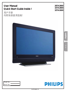 Manual Philips 32TA3000 LCD Television