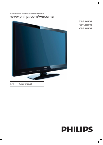 Manual Philips 32PFL3409 LCD Television