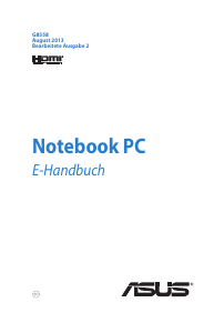 Bedienungsanleitung Asus GFX70JZ Notebook