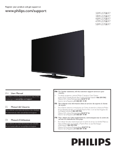Manual de uso Philips 32PFL5708 Televisor de LCD