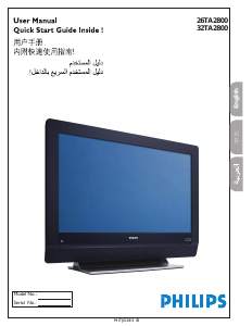 Manual Philips 32TA2800S LCD Television