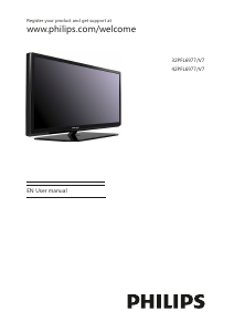 Manual Philips 32PFL6977 LCD Television