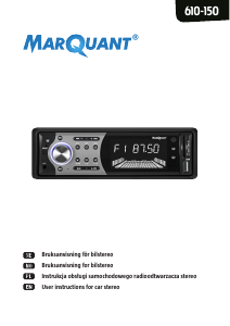 Handleiding MarQuant 610-150 Autoradio