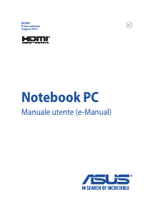 Manuale Asus GL551JM Notebook