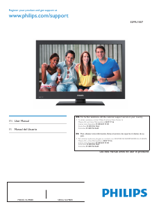 Manual de uso Philips 32PFL1507 Televisor de LCD
