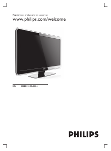 Manual Philips 32PFL7433S LCD Television
