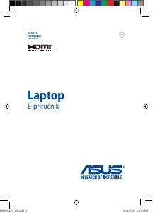 Priručnik Asus GL551JM Prijenosno računalo