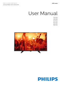 Manual Philips 32PHT4101 LED Television