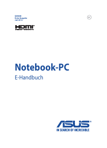 Bedienungsanleitung Asus GL771 Notebook